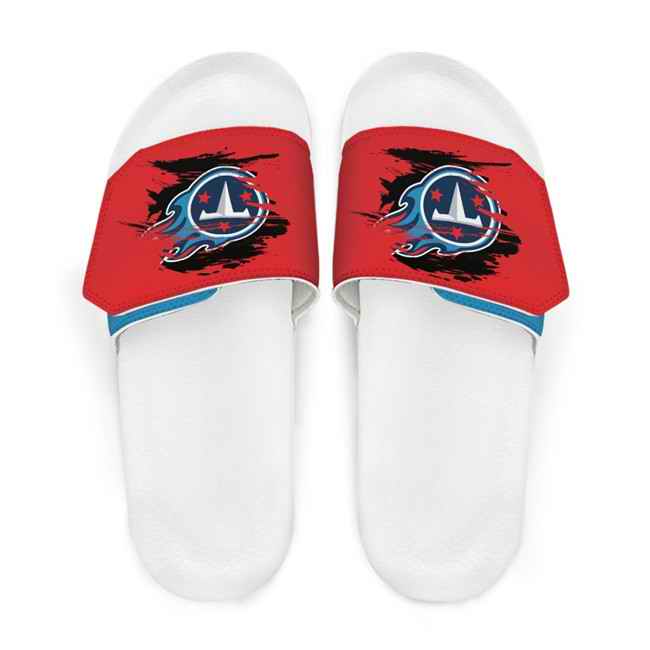 Men's Tennessee Titans Beach Adjustable Slides Non-Slip Slippers/Sandals/Shoes 004